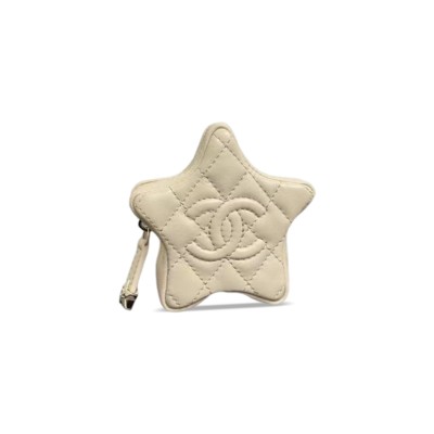 CHANEL 26C STAR-SHAPED CLASSIC QUILTED LEATHER MINI COIN PURSE AP4985 (9.9*9.9*2.8cm)